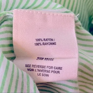 Free People Flutter Away Green Stripe‎ Ruffle Dress Size S thumbnail 12
