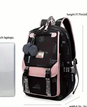 Bob Urban NWT Casual, Lightweight And Large Capacity School Bag thumbnail 8