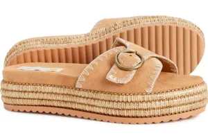 C&C California Barista platform stitched sandal size 6 thumbnail 1