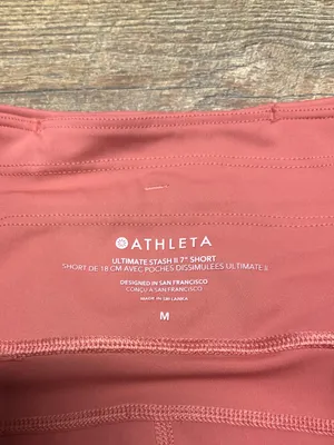 Athleta Ultimate Stash II 7 Inch Athletic Biker Shorts Size Medium thumbnail 2