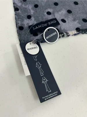 Land’s End Reversible Floral Polka Dot Scarf NWT thumbnail 4