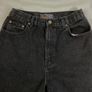 Route 66 Jeans Womens Black Relaxed Fit High Waist Denim Pants Casual *FLAW* GUC thumbnail 4