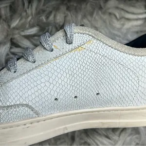 P448 John leopard print lace up distressed sneakers women’s shoe size 7 thumbnail 8