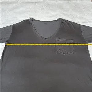 Kyte Baby Women’s Short Sleeve Bamboo Gray V-Neck T-Shirt with Pocket size XL thumbnail 4