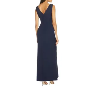 Eliza J Ruffle Front‎ 2 Navy Blue Gown thumbnail 2