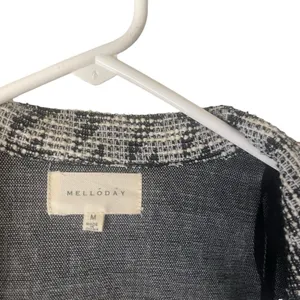 Mellow‎ Day Houndstooth Long Career Cardigan Sweater Interview Outfit Women thumbnail 8