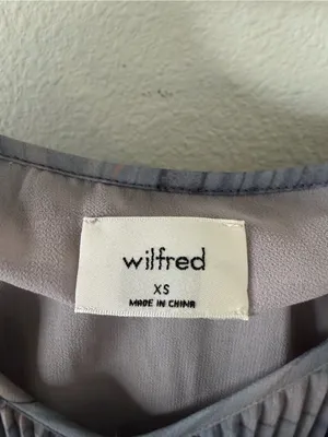 Aritzia Wilfred Daydreamer Blouse Dusky Granite Blue thumbnail 6