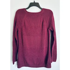 Calvin Klein Wool Blend Sweater Textured Cottage Large Fig thumbnail 5