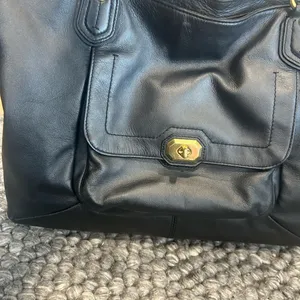 Coach Campbell Black Leather Satchel Bag G1320- F24845 thumbnail 4