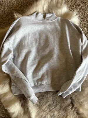 47 Brand Broncos Logo High-Neck Women’s Sweatshirt - Light Gray thumbnail 4