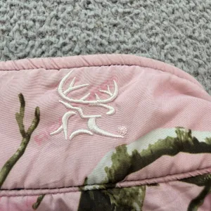 Bushmaster Womens Pink Realtree Camo Fleece Jacket Black Full Zip Size M Gun thumbnail 8