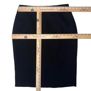 Calvin‎ Klein Black Straight Pencil Skirt Size 4 Career Simple Basic Capsule thumbnail 10