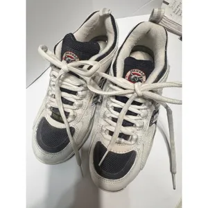 Brahma Eagle Steel Toe Work Sneakers White Navy Leather Chunky Utility Womens 9 thumbnail 2
