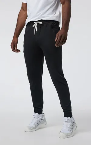 Vuori Large Ponto Performance Joggers in Black thumbnail 1
