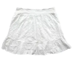Kendall & Kylie Eyelet Mini Skirt Size Small Cottagecore Romantic Coastal Chic thumbnail 2