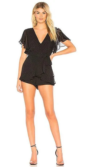 BB Dakota Revolve  Black Romper thumbnail 1
