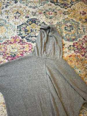 Aerie Gray Slouchy Hoodie thumbnail 1