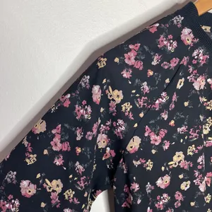 Maurices black chiffon floral print bomber jacket size M thumbnail 5