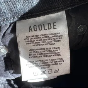 Agolde High Rise Straight Leg Button Fly Cropped Jean 25 thumbnail 9