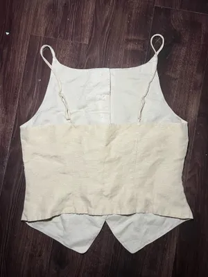 NWT Onia Air Linen High Neck Top Size 10 thumbnail 3