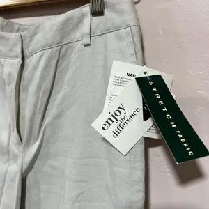 Lauren Ralph Lauren Womens Cream Linen Pants Size 6 thumbnail 5