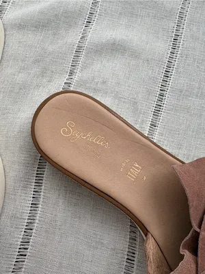 Seychelles Brown Suede Knot Slide Mules thumbnail 2