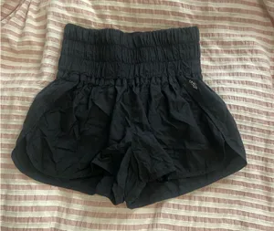 Free People Movement High-Waisted Shorts Black thumbnail 1
