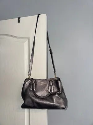 Michael Kors Purse Silver Metallic thumbnail 6