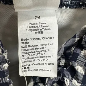 J.Crew Ruffle V Neck One Piece Gingham Swimsuit Padded Navy Retro US 24 NWT thumbnail 6