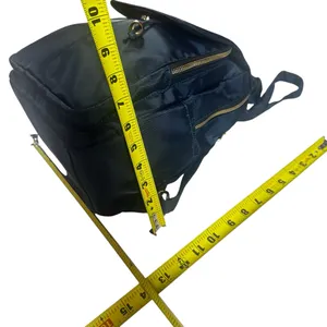 Navy Blue Nylon Gold Tone Hardware Mini Everyday Travel Bag Backpack thumbnail 12