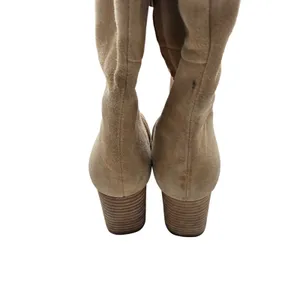 Vince Camuto Tan Suede Tall Block Heel Boots Womens 6.5W Extra Wide Calf thumbnail 5