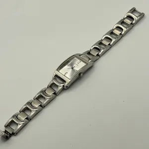 Guess Silver Tone Rectangular Dial Minimalist Women’s Watch Working thumbnail 5