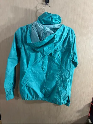 Women’s Columbia Teal Hooded Rain Jacket Size Medium thumbnail 4