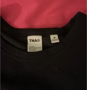Aritzia TNA Black Waffle Long Sleeve thumbnail 3