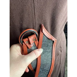 cinch belt Faux leather brown thumbnail 8