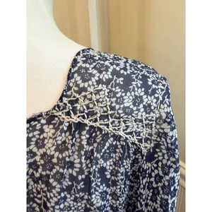 Ulla Johnson Samira Dress Silk Floral Drop Waist Mini Dress Bleu Blue Size 10 thumbnail 10