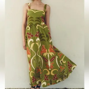Zara Printed Midi Rio Dress thumbnail 4