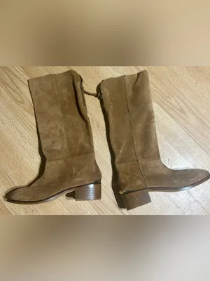 Euc ladies 10 Naughty Monkey Stride Brown Suede Knee-High riding style Boots. thumbnail 8