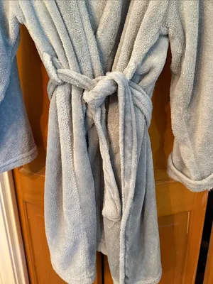 🤗🤗🤗3 for 12$🤗🤗🤗Slouchy Short Robe for Women - Light Gray thumbnail 3