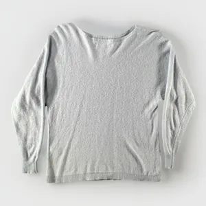 Bianco &‎ Blu Sweater Womens M Blue Cashmere Silk Wool Blend Boat Neck Italy thumbnail 1