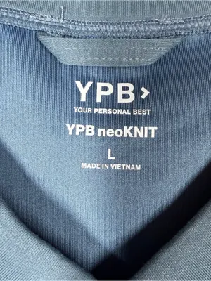 Abercrombie & Fitch YPB Blue White Piping Neoknit Crop Sweatshirt thumbnail 3