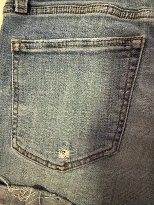 Abercrombie High-Rise Jean Shorts thumbnail 6