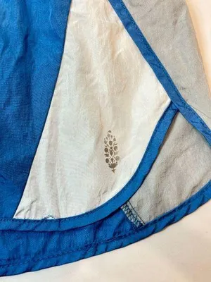 Free People Movement NWOT The Way Home Colorblock Shorts - Royal Blue/Silver - S thumbnail 3