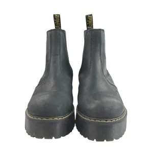 Dr. Martens Rometty Women's Black Leather Slip On Platform Chelsea Boots Size 9 thumbnail 2