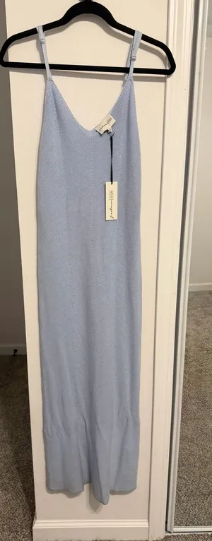 Knit Dress NWT Blue Size M thumbnail 1