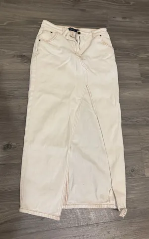 Princess Polly White Denim Skirt Lioness thumbnail 1