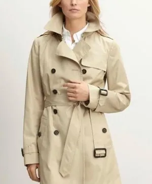 Banana Republic Tan Trench Coat thumbnail 1