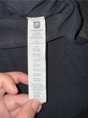 Fabletics Emerson Sweater Black Long-Sleeve Open-Back Tee thumbnail 9