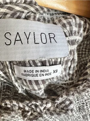 Saylor Aine Gingham Smocked Ruffle Mini Dress thumbnail 6