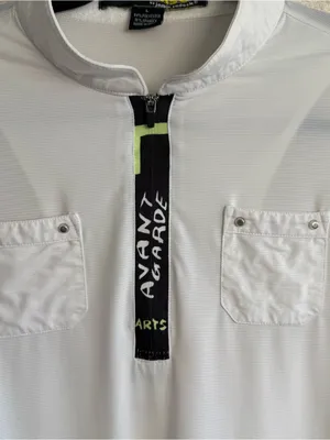 Sunsense by Jamie Sadock Women’s White Avande Garde Graphic Golf Top‎ Size Large thumbnail 4